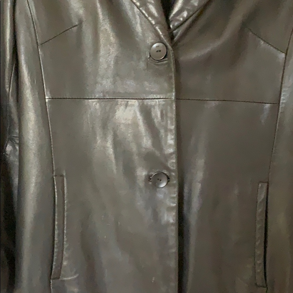 Authentic Nine West Leather Jacket - Picture 3 of 8